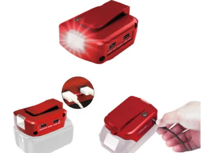ΑΝΤΑΠΤΟΡΑΣ POWER BANK LG Motors KM06041B 2x usb 2A/5V - 2.1A "led light 140lm" | Μηχανήματα μπαταρίας>Μηχανήματα μπαταρίας LG Motors - Supergarden.gr