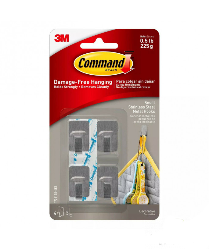 ΓΑΝΤΖΑΚΙΑ ΑΝΟΞΕΙΔΩΤΑ 3M COMMAND 17031SS-4 4τεμ.+ +5 ΤΑΙΝΙΕΣ ΓΑΝΤΖΑΚΙΑ ΑΝΟΞΕΙΔΩΤΑ 3M COMMAND 17031SS-4 4τεμ.+ +5 ΤΑΙΝΙΕΣ | Οικιακά προϊόντα>3M COMMAND - Supergarden.gr