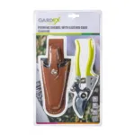 ΨΑΛΙΔΙ ΚΛΑΔΕΜΑΤΟΣ GARDEX 20cm ΜΕ ΔΕΡΜΑΤΙΝΗ ΘΗΚΗ 402900 | Εργαλεία Χειρός>Ψαλίδια - Supergarden.gr