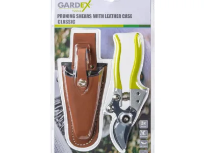 ΨΑΛΙΔΙ ΚΛΑΔΕΜΑΤΟΣ GARDEX 20cm ΜΕ ΔΕΡΜΑΤΙΝΗ ΘΗΚΗ 402900 | Εργαλεία Χειρός>Ψαλίδια - Supergarden.gr