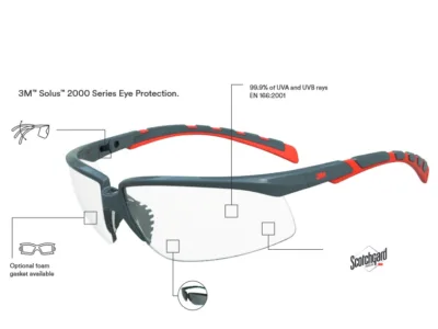 ΓΥΑΛΙΑ 3M SCOTCHGUARD ΔΙΑΦΑΝΗ SOLUS 2000 S2001sg | Είδη Ατομικής Προστασίας>Προστασία ματιών & αυτιών - Supergarden.gr
