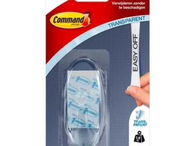 Γαντζάκι Clear Command 3M μεγάλου μεγέθους Διαφανές