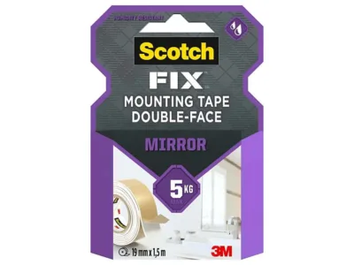 ΤΑΙΝΙΑ ΔΙΠΛΗΣ ΟΨΗΣ 3M SCOTCH-FIX ΓΙΑ ΚΑΘΡΕΠΤΕΣ 19mm X 1.5m | Οικιακά προϊόντα>Καταναλωτικά προϊόντα 3M - Supergarden.gr