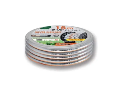 Λάστιχο CLABER 9123 Silver Elegant plus 1/2'' 15m 10-24bar | Αυτόματο Πότισμα>Λάστιχα Κήπου - Supergarden.gr